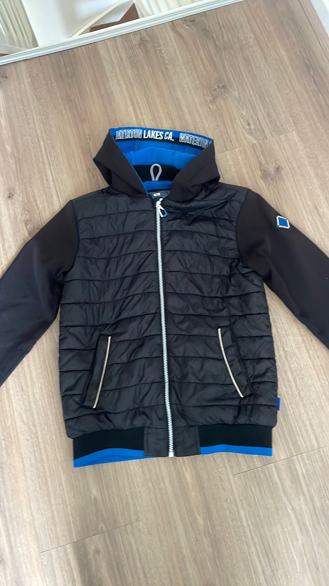 Jas softshell gewatteerd maat 158, Kinderen en Baby's, Ophalen of Verzenden, Zo goed als nieuw, Jongen, Jas