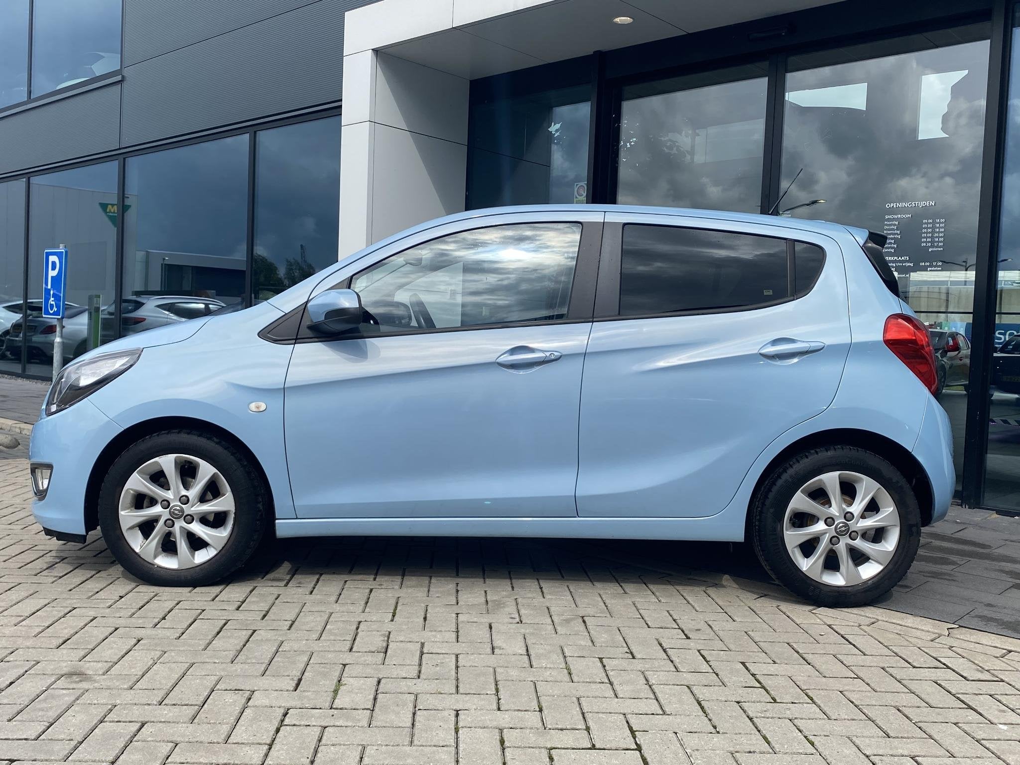 Opel KARL 1.0 ecoFLEX Cosmo | LEDER | CRUISE CONTROL | LANE, Stof, Gebruikt, Blauw, Origineel Nederlands