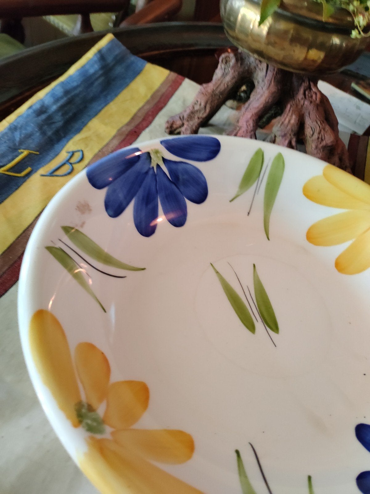 Grote Schaal voor salade, fruit, cake, Ophalen of Verzenden