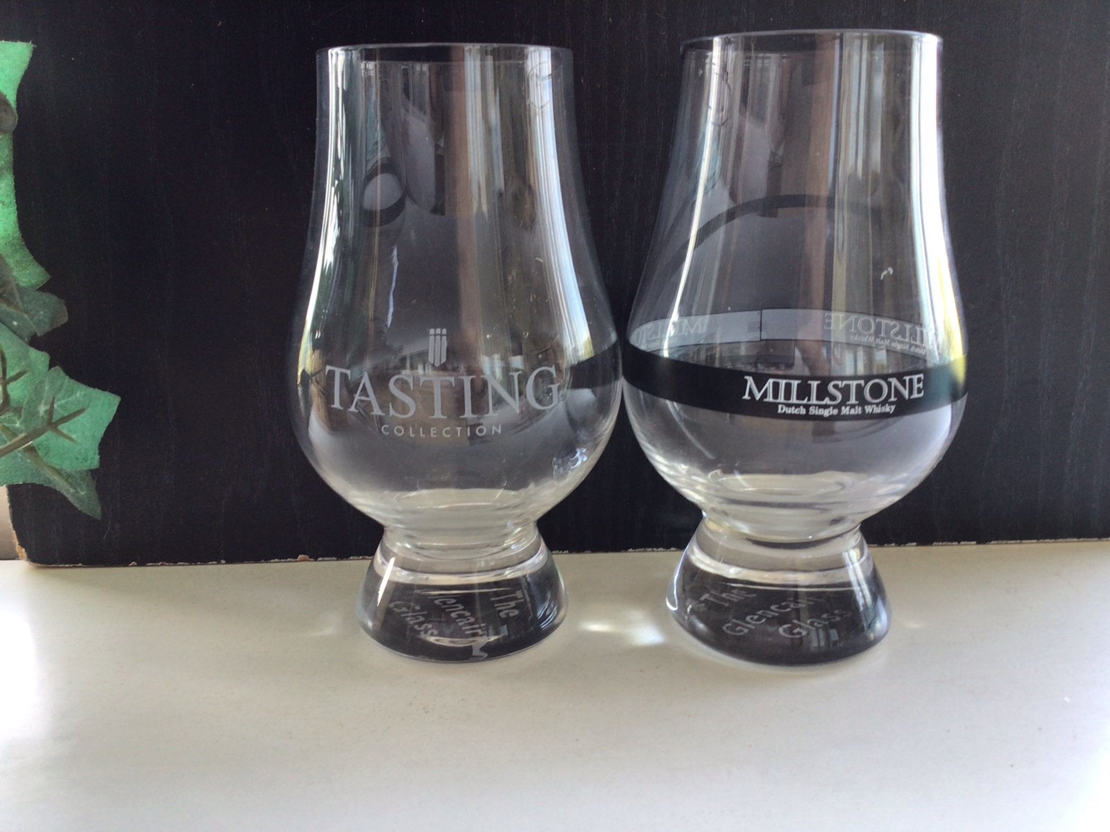2 Glencairn whisky proefglazen - Tasting & Millstone, Ophalen, Zo goed als nieuw, Glas
