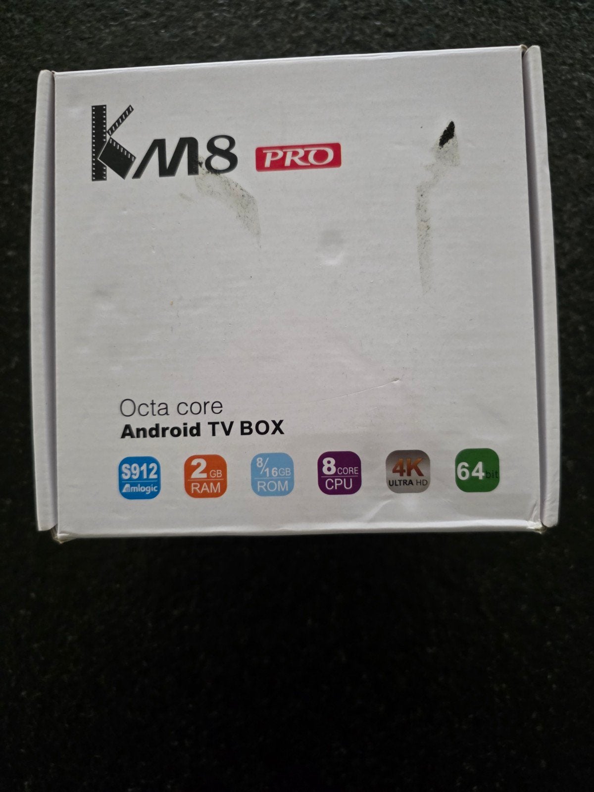 KM8 PRO Octa-core Android TV Box, Audio, Tv en Foto, Mediaspelers, Ophalen, Gebruikt, HDMI, Minder dan 500 GB