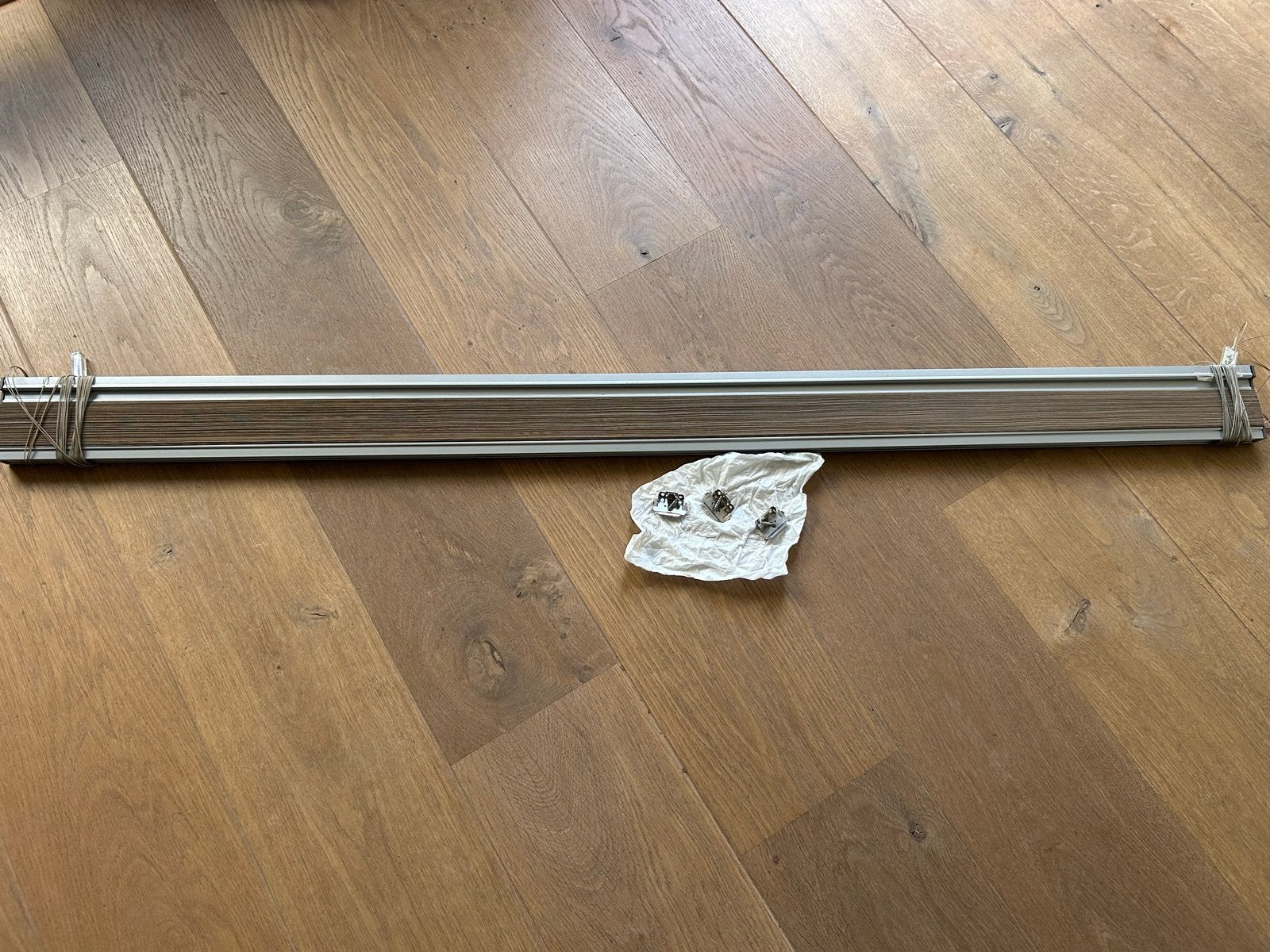 Luxaflex Plisségordijn - Donker beige/licht bruin, Ophalen, Inclusief montageonderdelen, Beige, Zo goed als nieuw