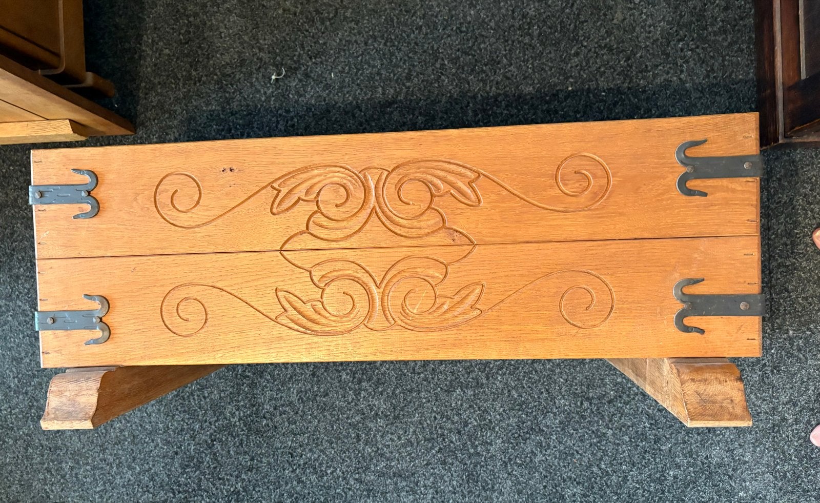 Originele eikenhouten dekenkist - Meubelfabriek Oisterwijk, Ophalen