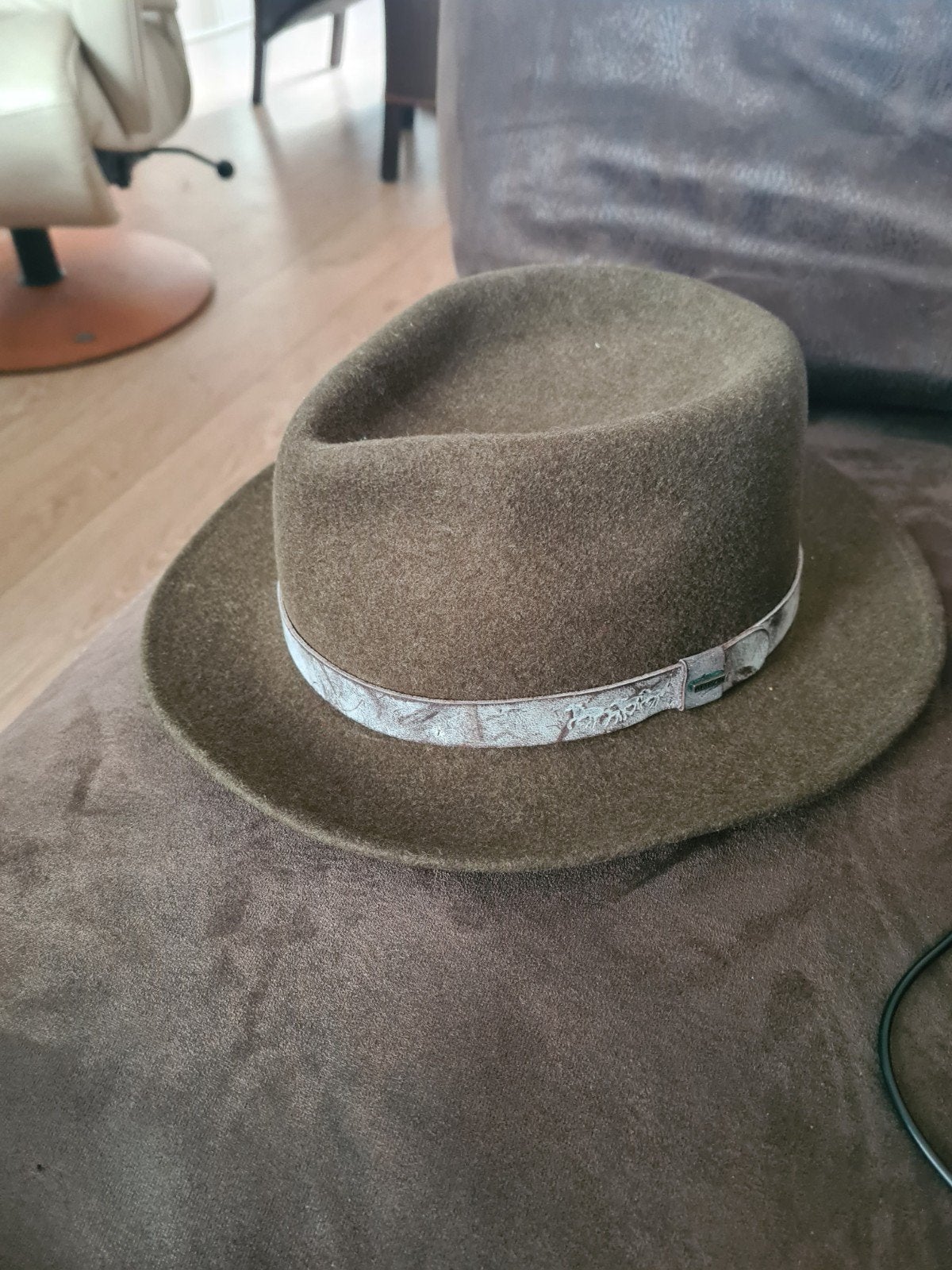 Stetson Hoed - Bruin - Made in USA, Stetson, Ophalen of Verzenden, Zo goed als nieuw, Hoed