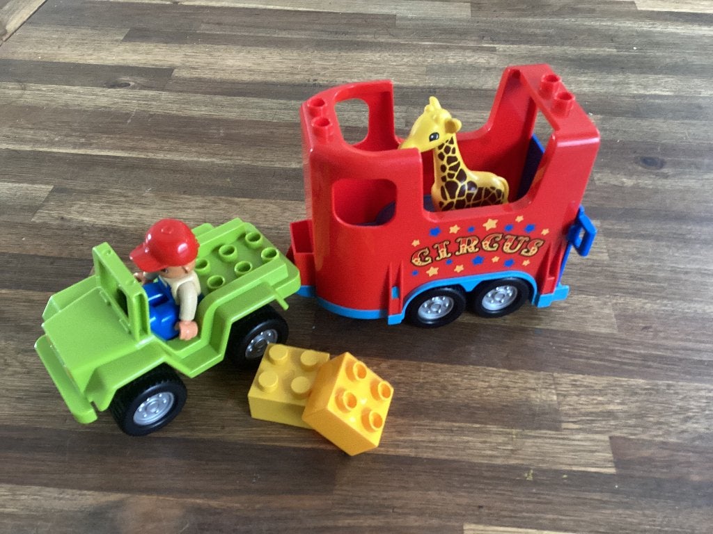 Duplo circustransport, Ophalen of Verzenden, Zo goed als nieuw, Duplo