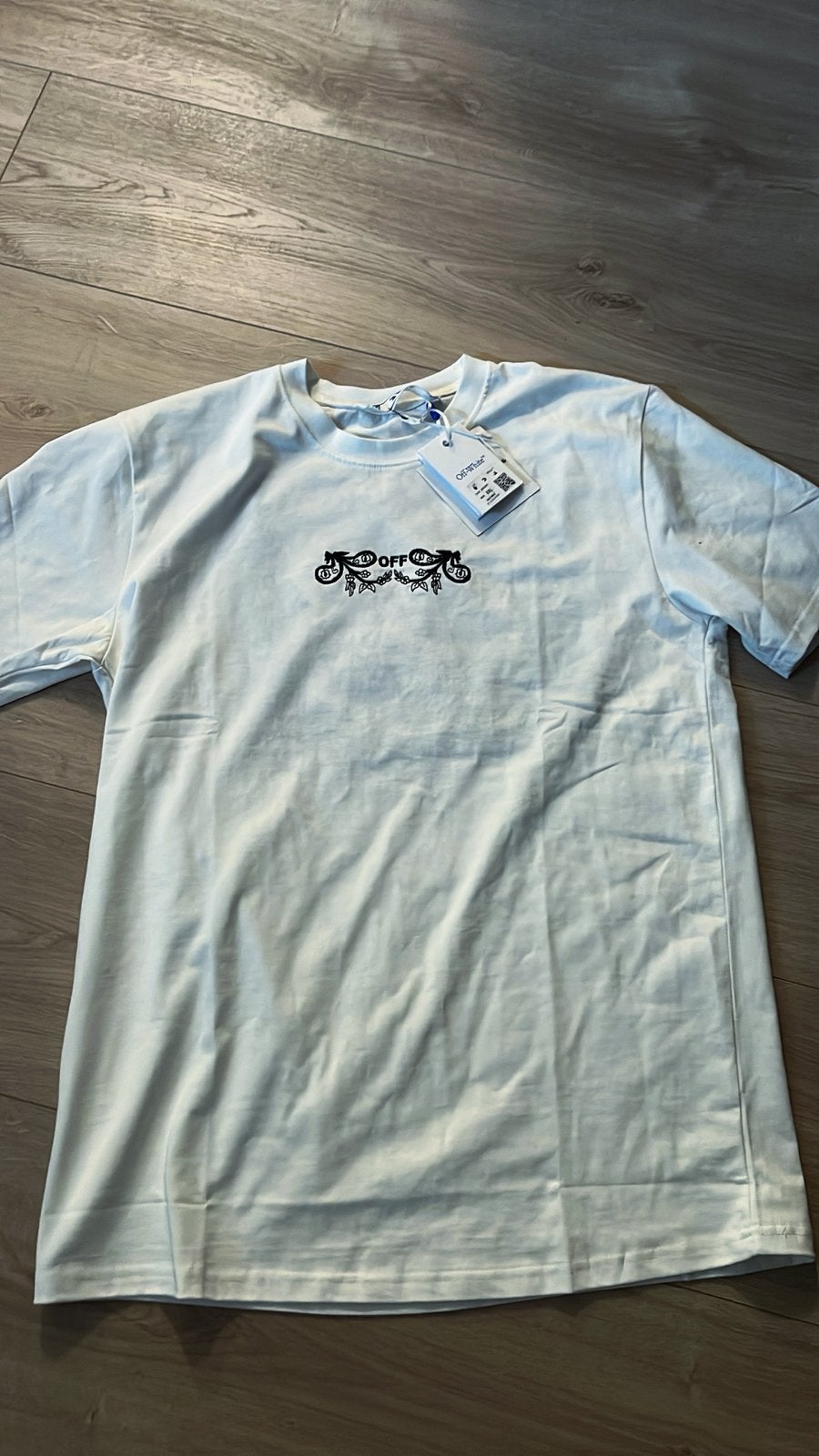 off-white t-shirt, Kleding | Heren, T-shirts, Ophalen of Verzenden, Nieuw, Overige maten, Zwart