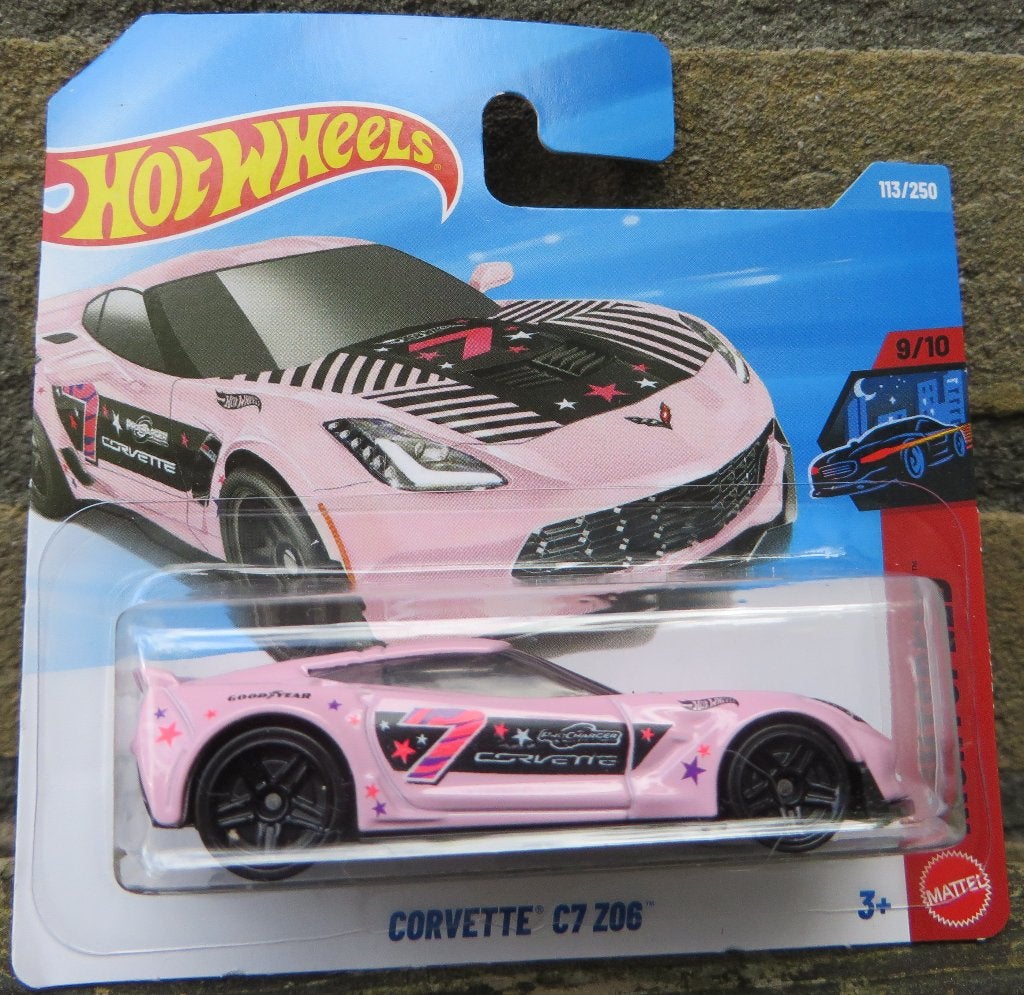 Hotwheels Chevrolet Corvette C7 Z06 ROZE, Ophalen of Verzenden, Nieuw, Auto