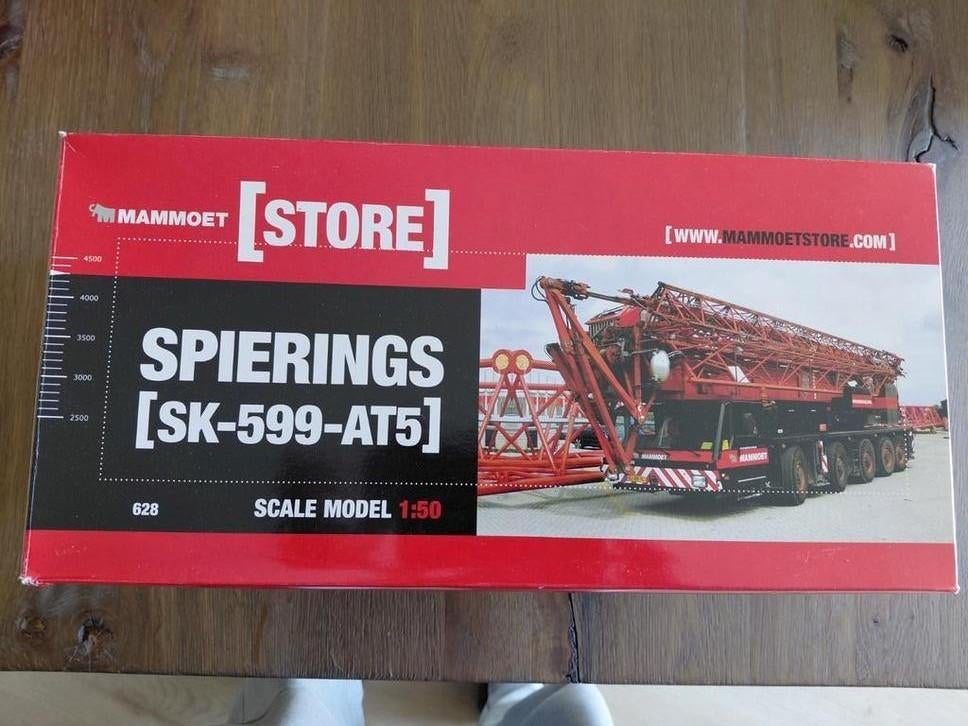 WSI MAMMOET SPIERINGS SK-599-AT5, Hobby en Vrije tijd, Modelauto's | 1:50, Ophalen of Verzenden, Gebruikt, Bus of Vrachtwagen