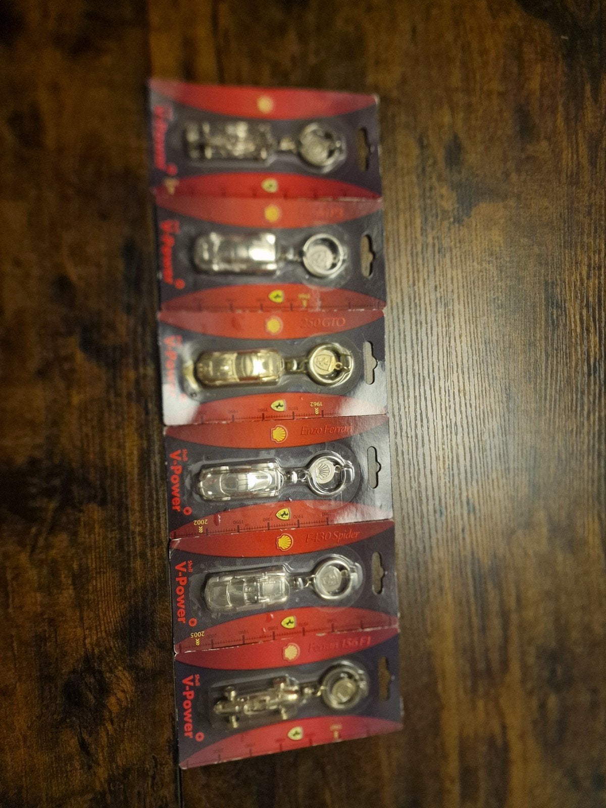 Shell Ferrari Sleutelhangers 1:64 - Complete Set, Verzamelen, Ophalen of Verzenden, Nieuw, Merk