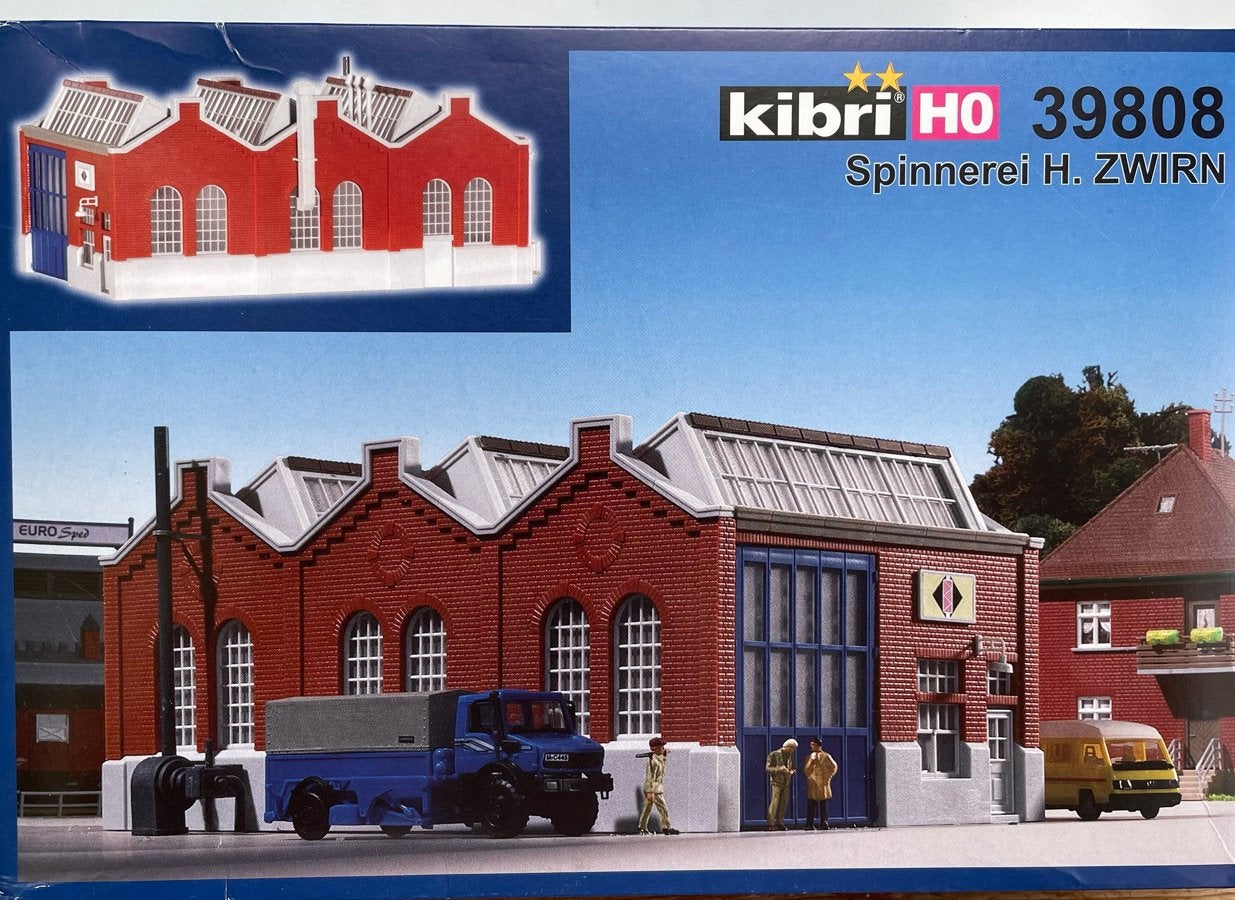 Kibri HO 39808 Spinnerij H. Zwirn - Nieuw in doos, Ophalen of Verzenden, Nieuw, Brug, Tunnel of Gebouw, Overige merken