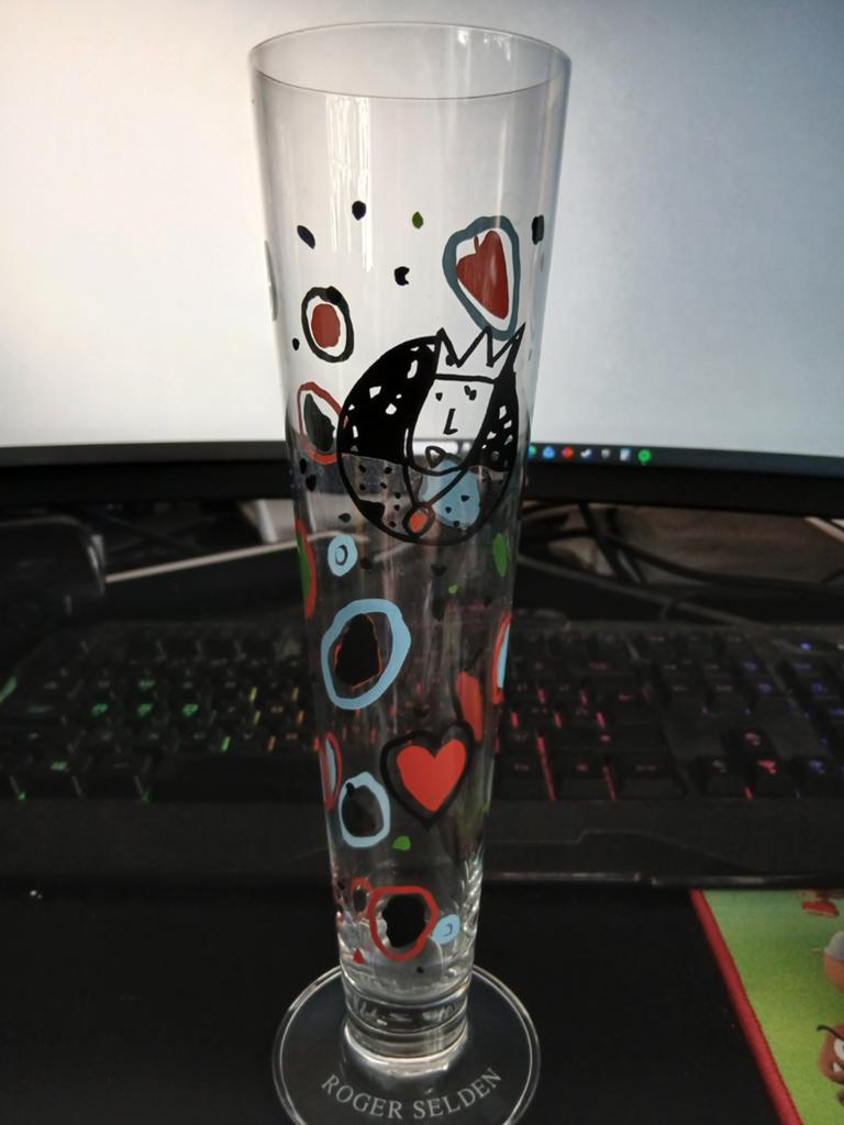 Vintage Ritzenhoff Pilsner Beer Glass Roger Selden Collector, Ophalen of Verzenden, Overige typen