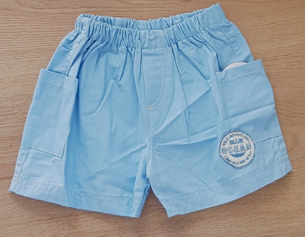Blauwe jongens short maat 62 *NIEUW* (9410) a, Broekje, Aardvark, Nieuw, Ophalen of Verzenden