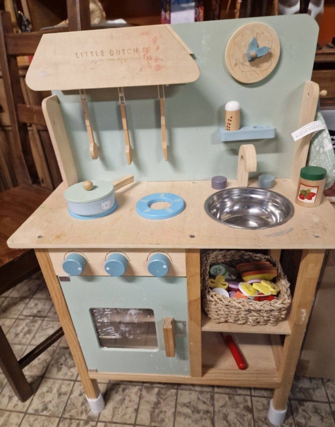 Little Dutch Houten Speelkeuken - Gebruikt, Ophalen, Gebruikt, Meubelstuk of Keukentje