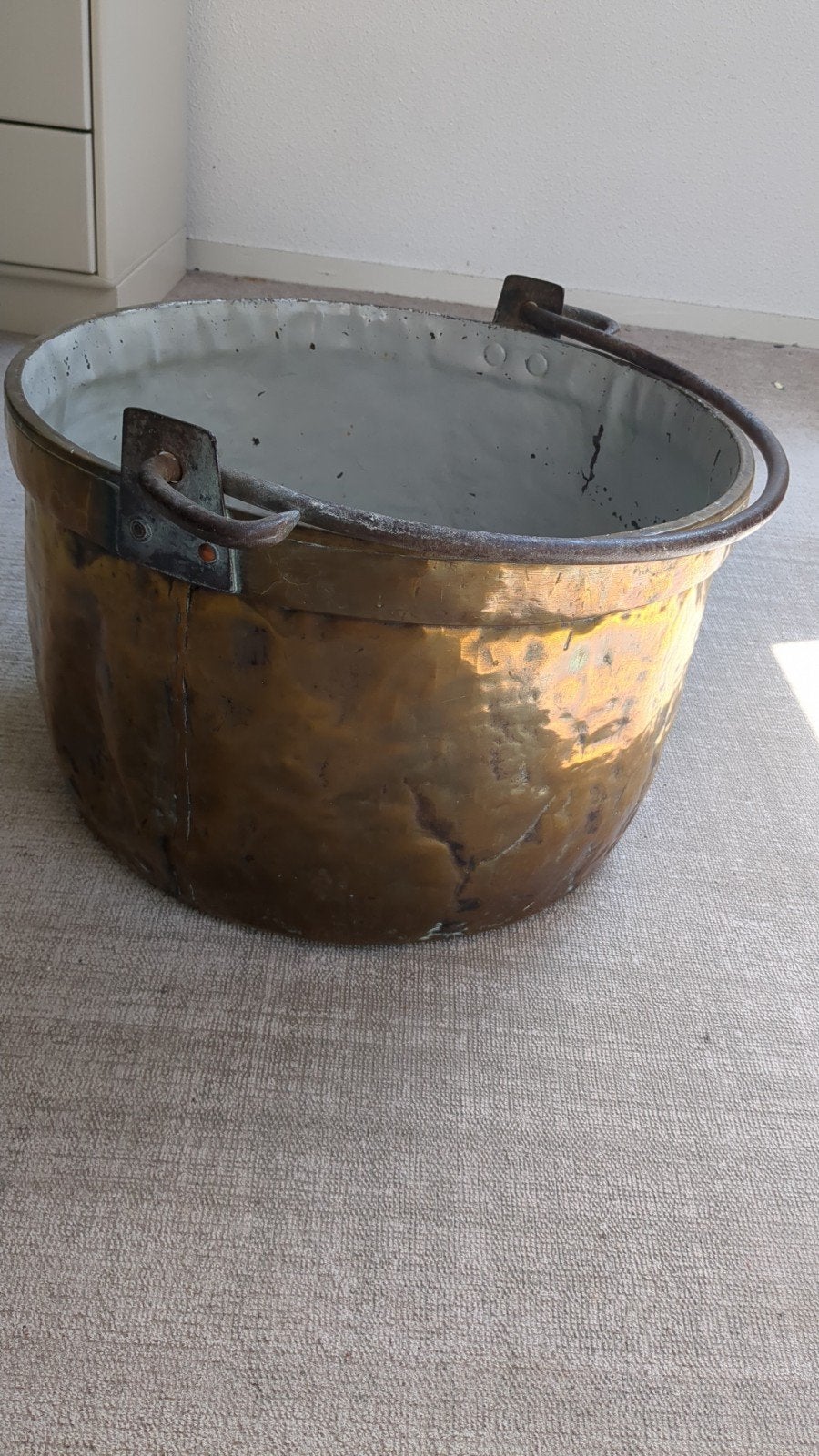 Koperen ketel, Ophalen, Koper