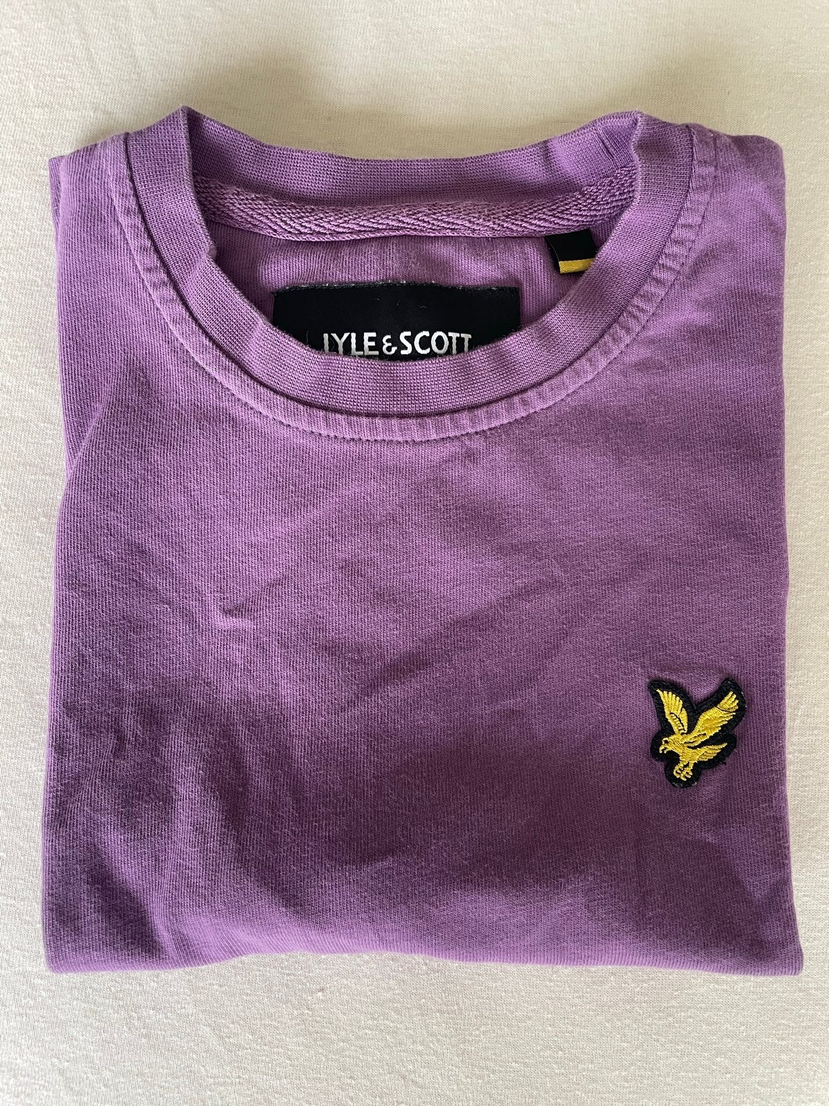Lyle & Scott T-shirt maat XS, Paars, Ophalen of Verzenden, Zo goed als nieuw, Korte mouw
