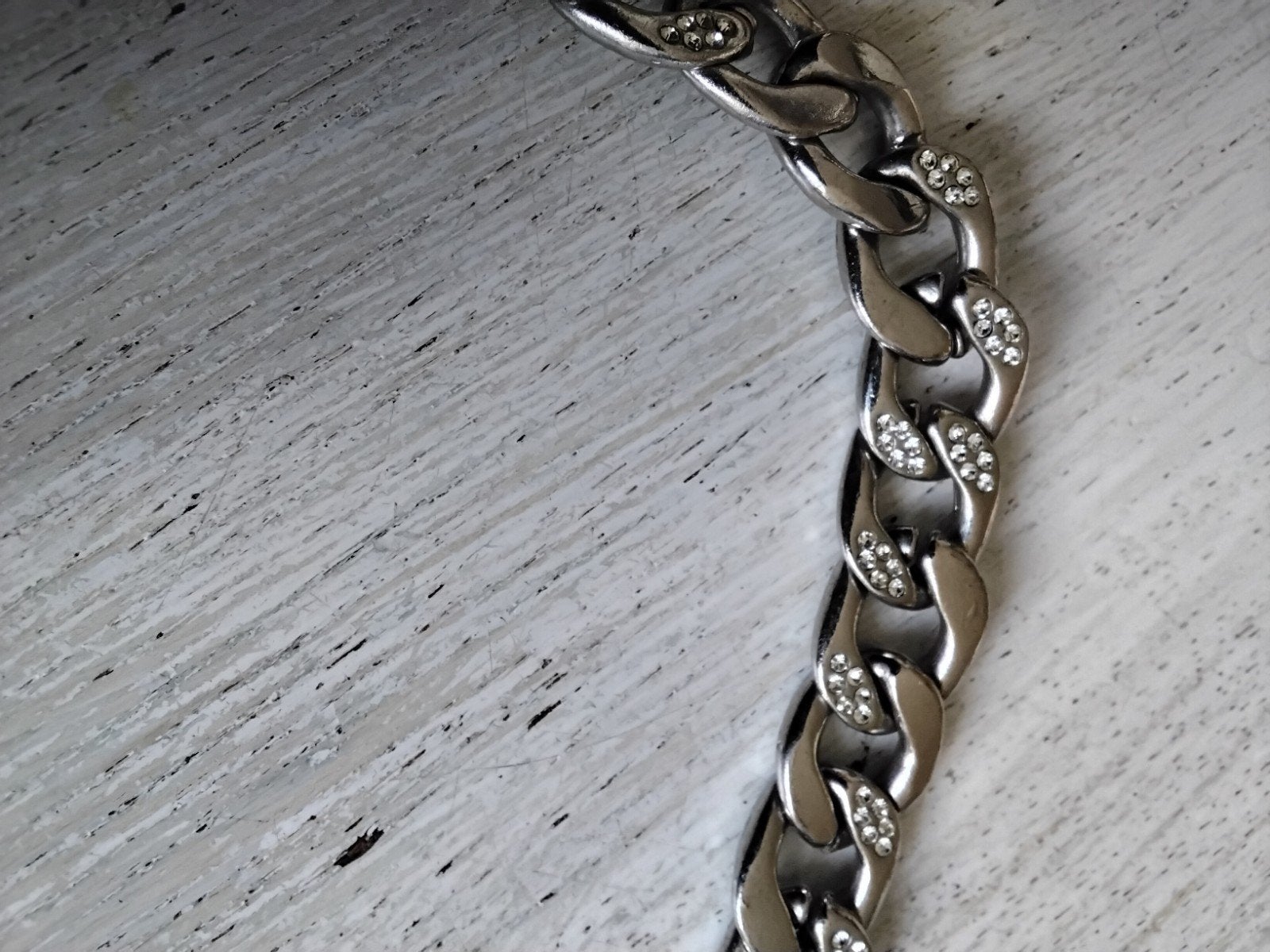 schakelketting sweet, Overige materialen, Overige kleuren, Met strass, Ophalen of Verzenden