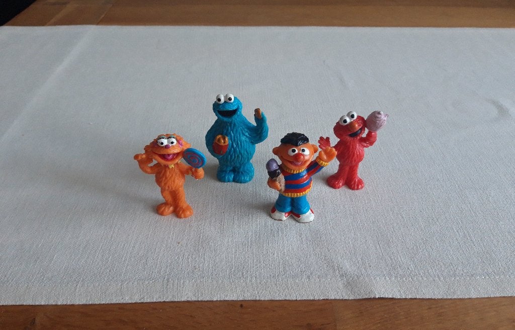 Sesamstraat poppetjes Funfair Playset Tyco Toys, Verzamelen, Poppetjes en Figuurtjes, Ophalen of Verzenden, Gebruikt