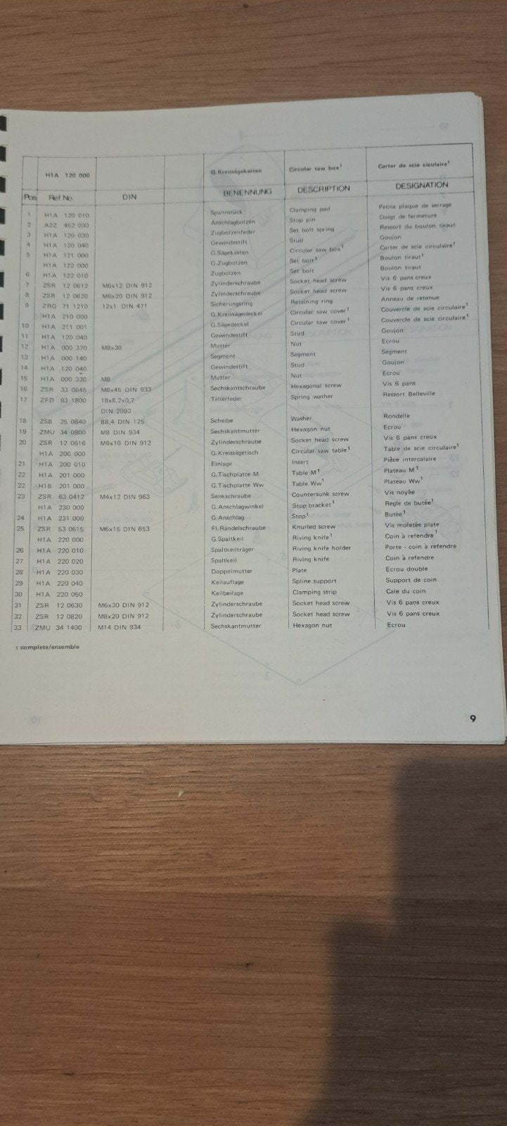 Emcostar zaagtafel inlegplaat H1A 200 010, Ophalen, Gebruikt, Cirkelzaag, Emcostar