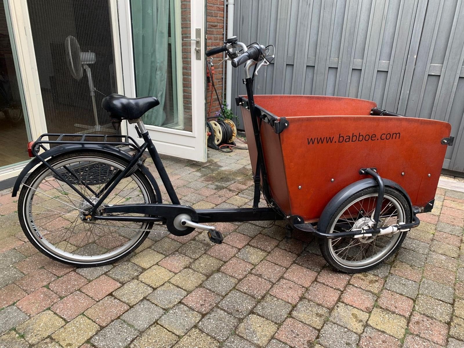 Babboe Big bakfiets 7 versnellingen, Ophalen, Gebruikt, 4 kinderen of meer