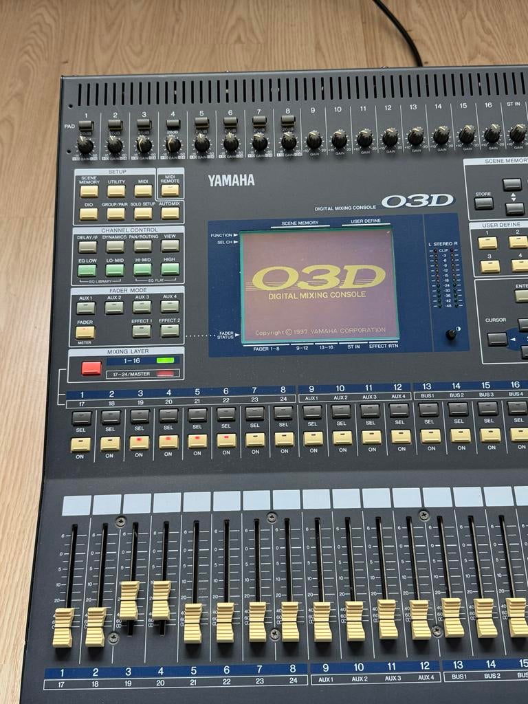 Yamaha O3D Digitale Mengtafel - Professionele Mixer, Ophalen, Gebruikt, 10 tot 20 kanalen, Microfooningang