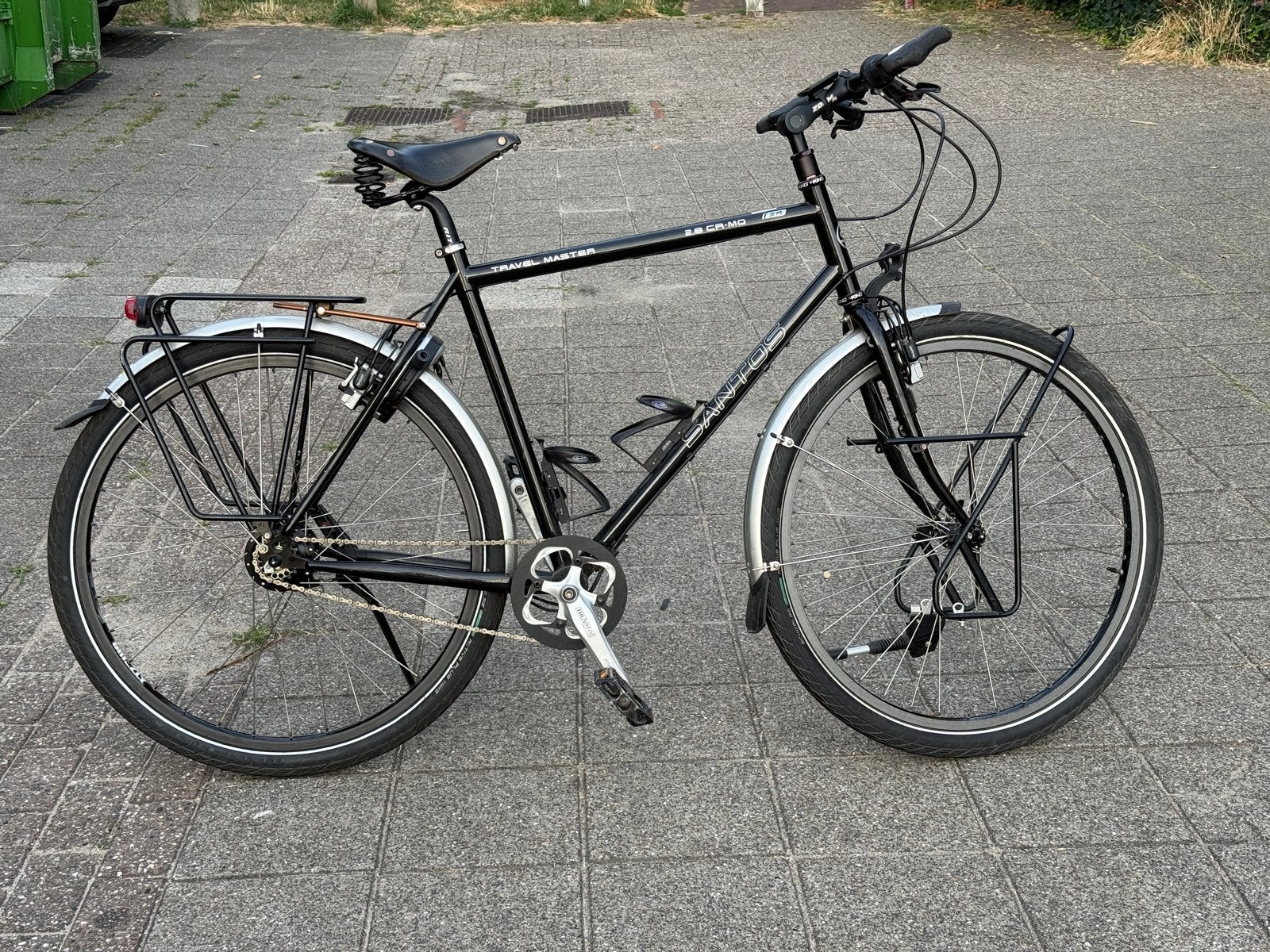 Santos Travelmaster 2.8 Rohloff - Zo goed als nieuw, Velgrem, Zo goed als nieuw, 53 tot 57 cm, Ophalen