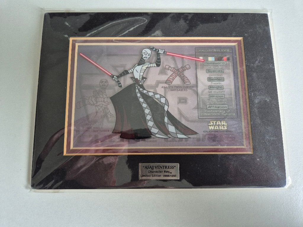 Star Wars Overig Acme Asajj Ventress Character Key Limited, Ophalen of Verzenden, Nieuw, Actiefiguurtje