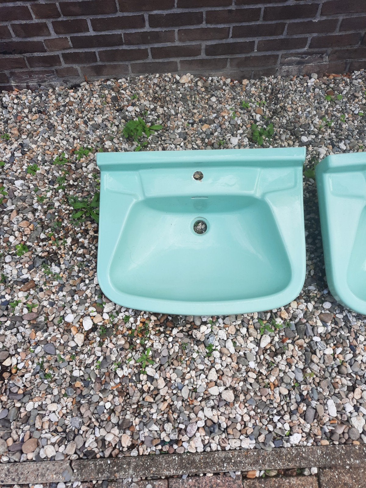 vintage wasbak sphinx jaren 70 unieke kleur, Ophalen of Verzenden, Gebruikt