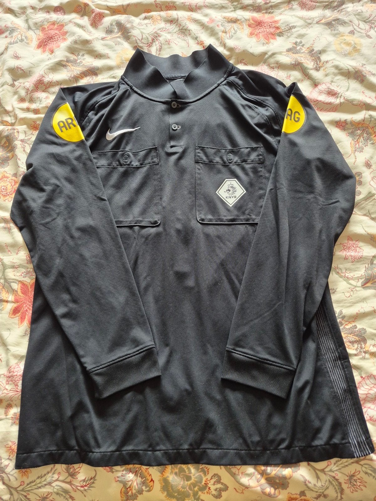 Nike KNVB Scheidsrechtersshirt Zwart - Maat XL, Zwart, Nike, Maat 56/58 (XL), Ophalen of Verzenden