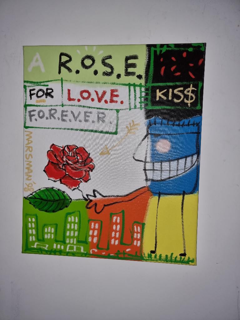 Origineel werk op doek van Jean-Paul Marsman  For Love, Ophalen