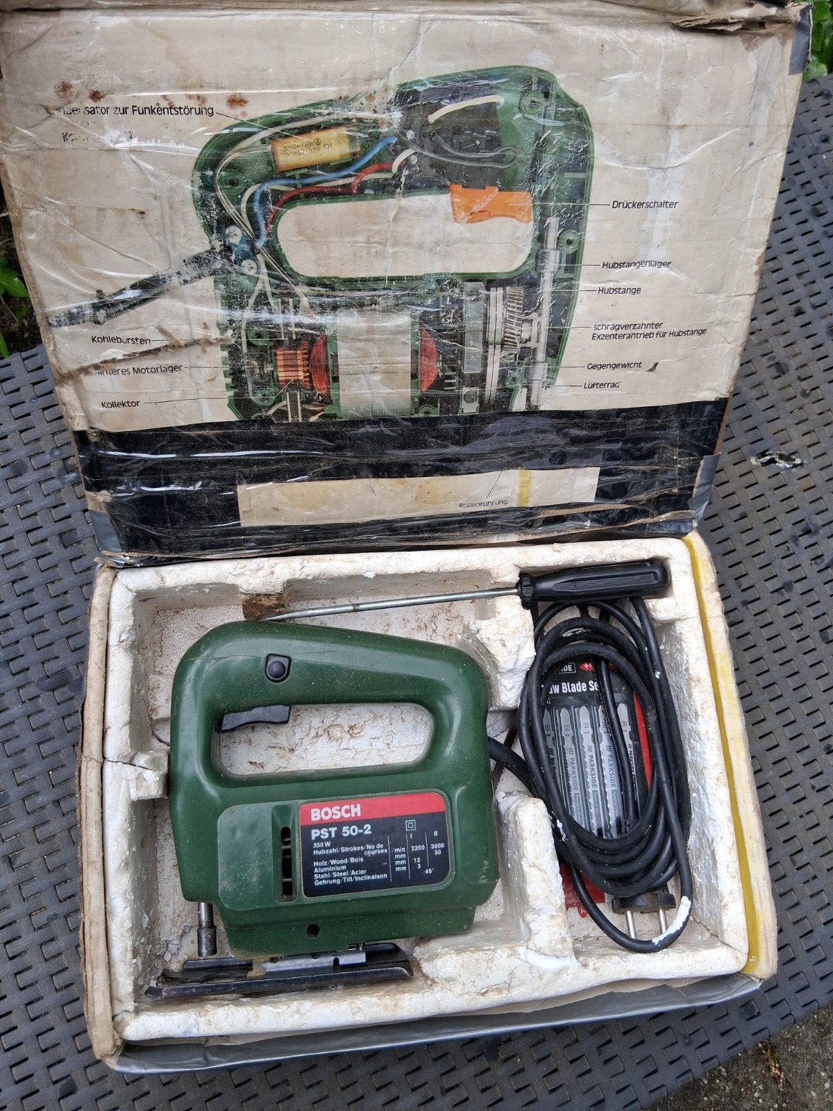 Bosch PST 50-2 Decoupeerzaag - Gebruikt maar functioneel, Gebruikt, Decoupeerzaag, Ophalen of Verzenden, 30 tot 70 mm