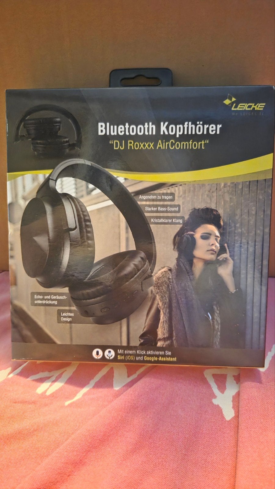 LEICKE DJ Roxxx AirComfort Bluetooth Koptelefoon Zwart, Audio, Tv en Foto, Koptelefoons, Overige merken, Nieuw, Ophalen of Verzenden
