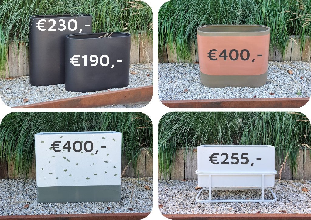 Plantenbakken | Nu verlaagd in prijs | Diverse kleuren, Ophalen, Nieuw, Metaal, 60 tot 100 cm