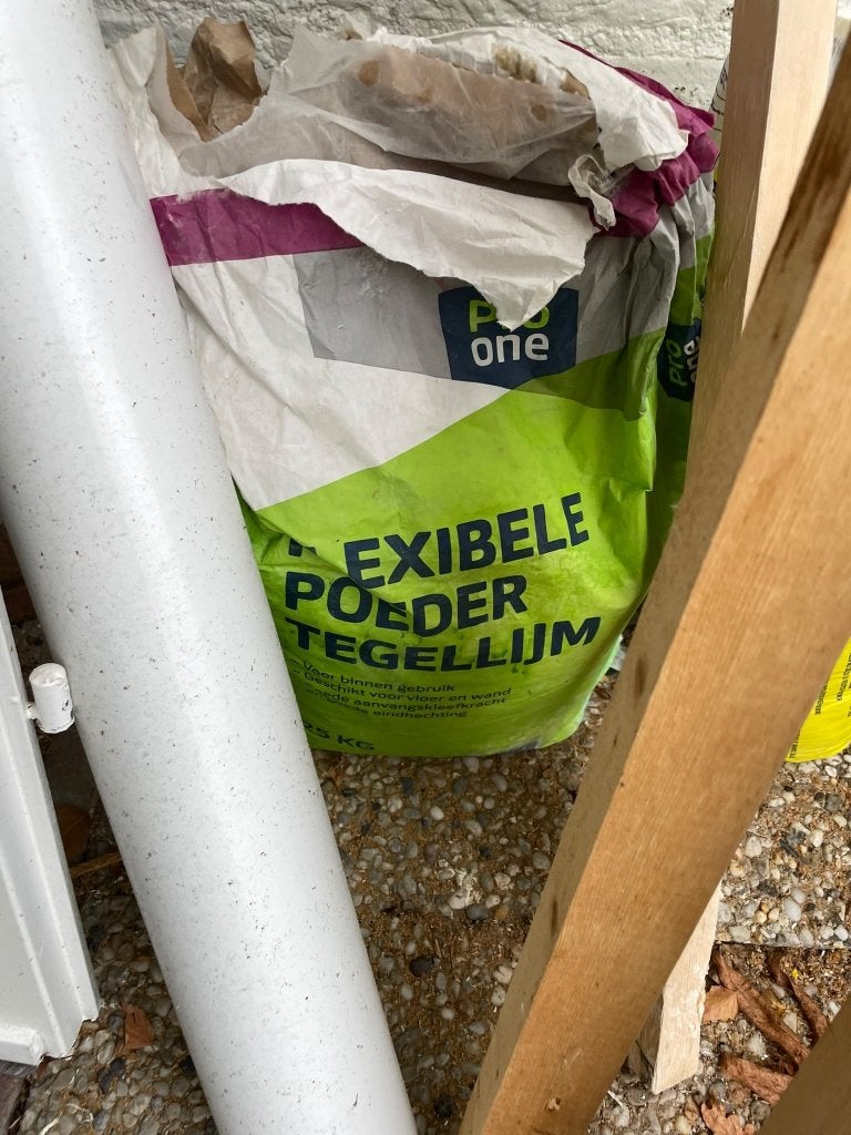 Flexibele poeder tegellijm en voegmiddel, Ophalen, Overige materialen, Gebruikt, Overige typen