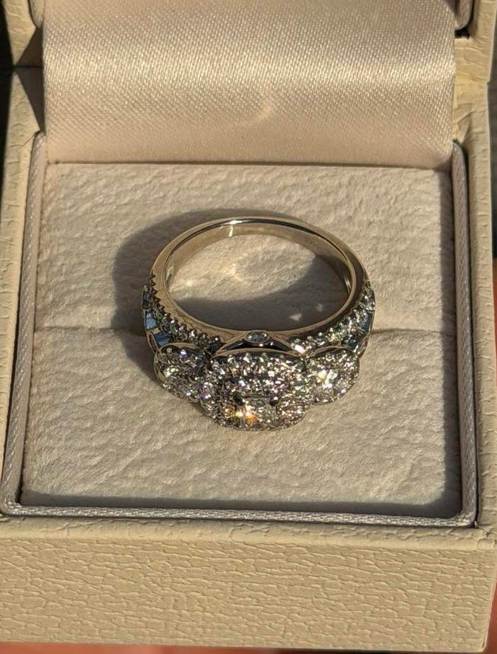 Gouden ring met 111 natuurlijke diamanten en certificaat!, Nieuw, Ophalen of Verzenden, Kleiner dan 17, Met edelsteen