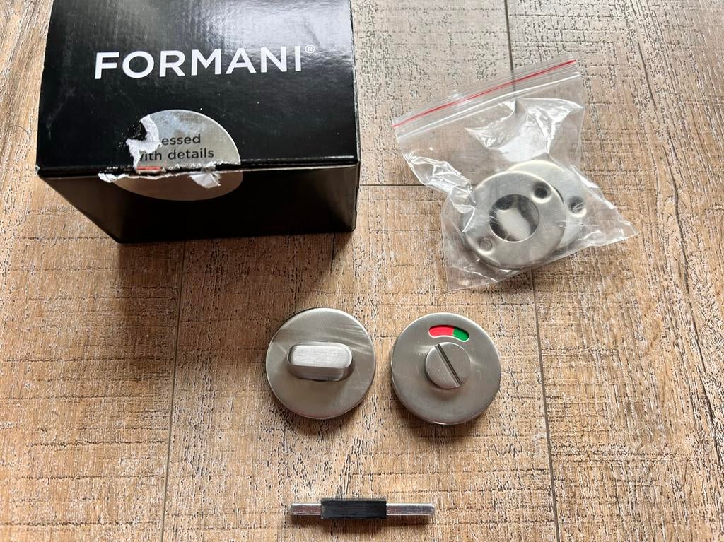 toiletgarnituur LWBC50D PVD mat RVS van FORMANI beschadigd, Ophalen of Verzenden, Gebruikt, Rvs, Toilet