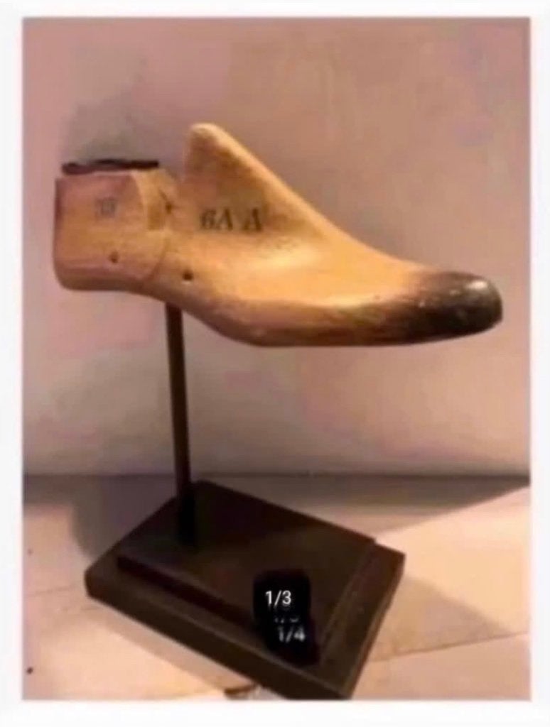 Brocante houten leesten op voet, woondecoratie, Antiek en Kunst, Ophalen of Verzenden