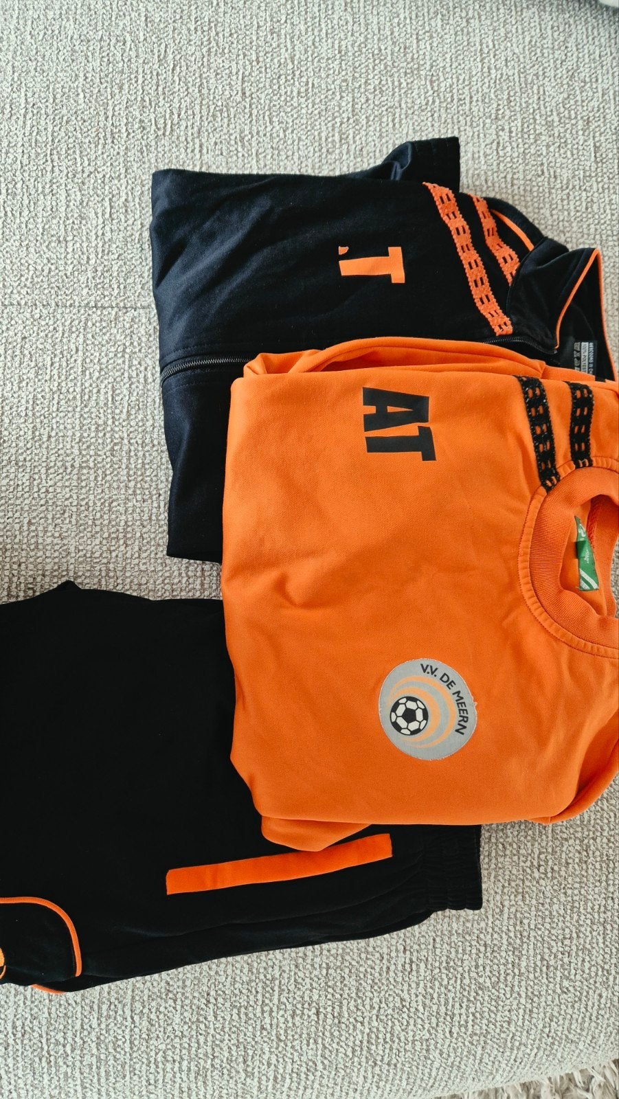 Voetbal trainingspak V.V. De Meern - maat Junior XL - (shirt, Maat XL, Ophalen, Trainingspak