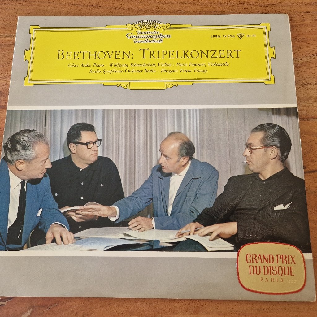 Beethoven Triple Concerto SEALED-Anda Schneiderhan Fournier, LP, Ophalen of Verzenden, Zo goed als nieuw, Orkest of Ballet