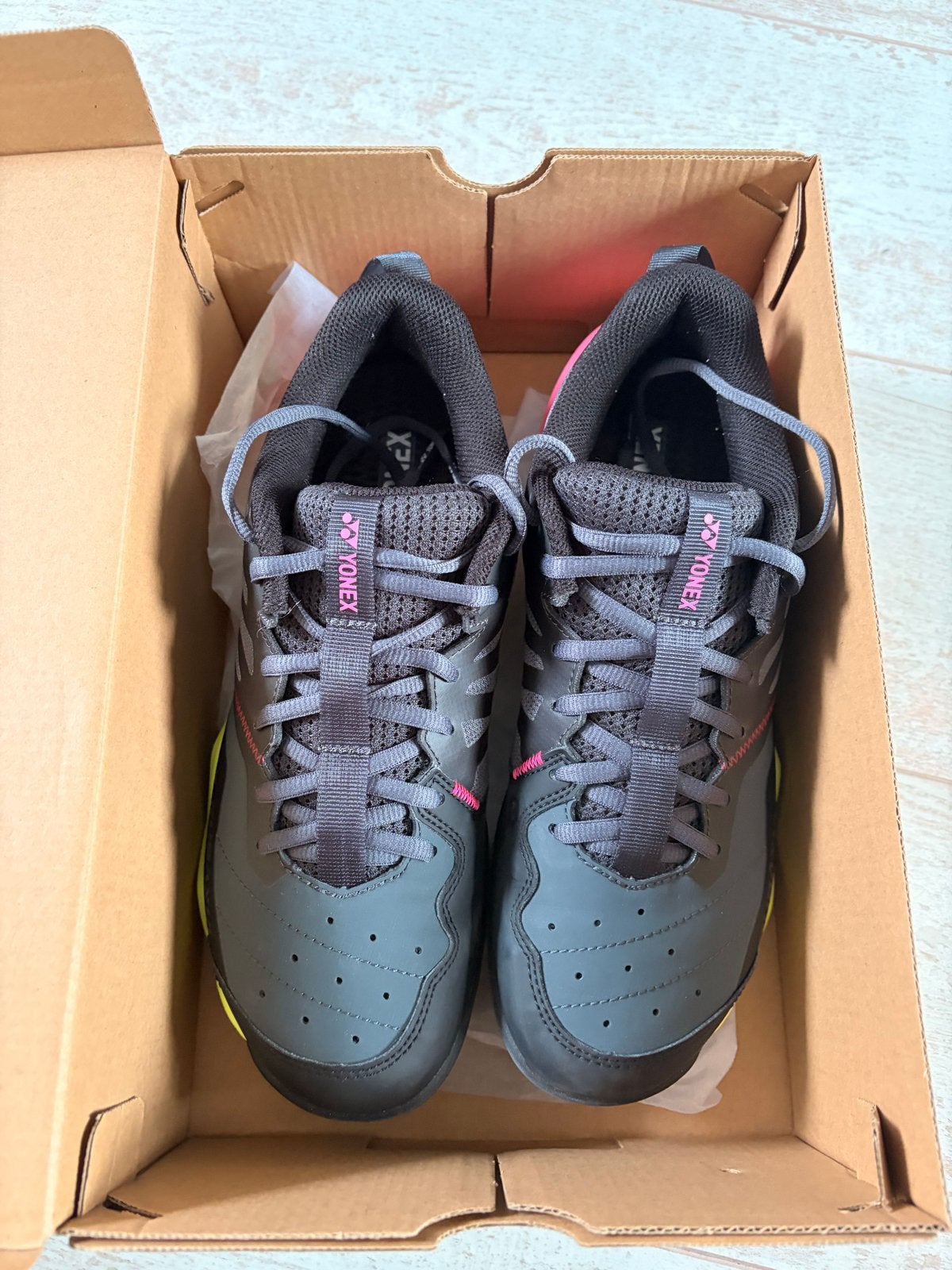 YONEX SUBAXIA GT Badmintonschoenen maat 41 - Donkergrijs, Sport en Fitness, Ophalen, Nieuw, Schoenen