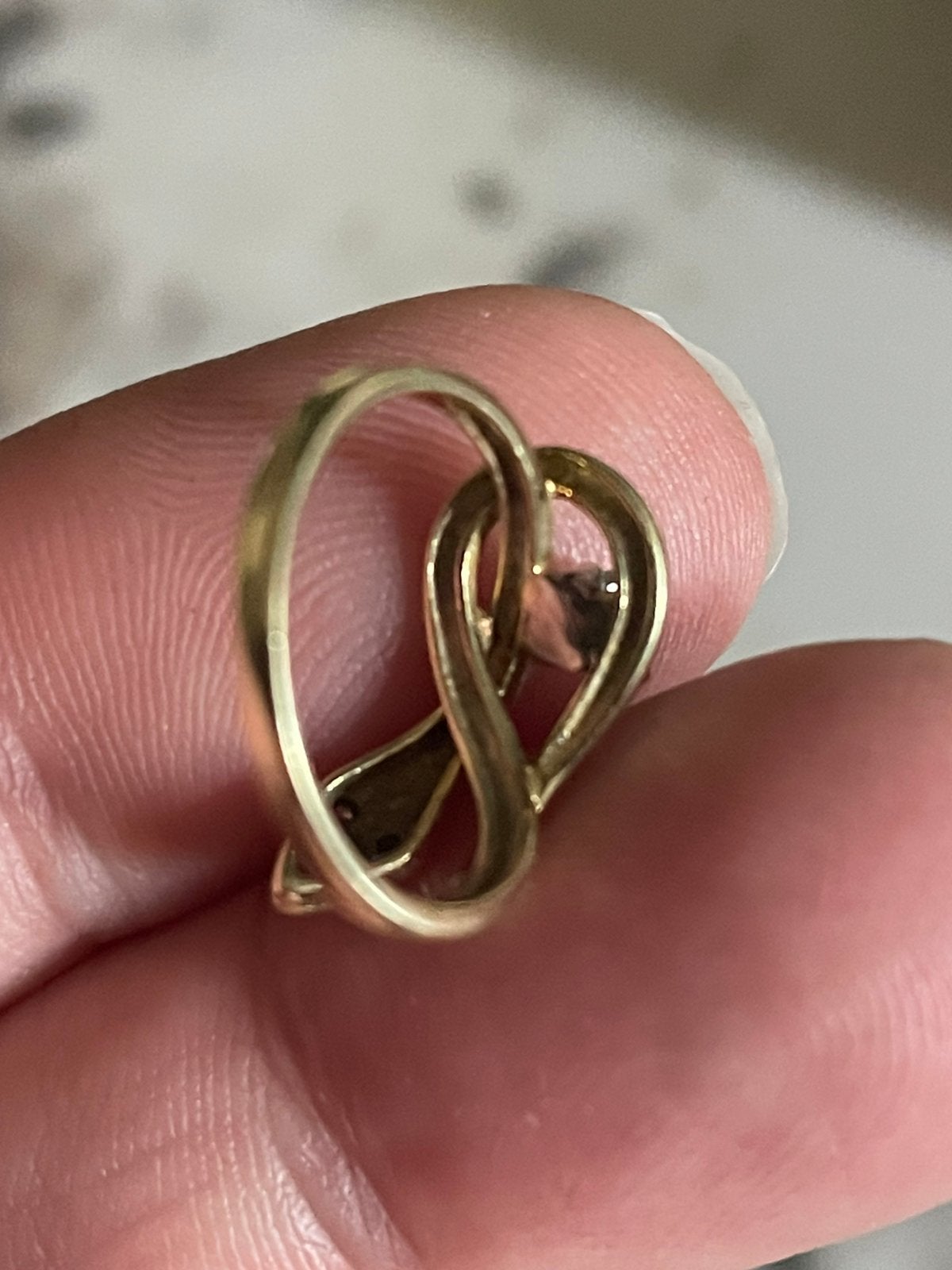 Prachtige kostbare 14 k gouden slangering met diamanten, Ophalen of Verzenden, Nvt, Dame, Nvt