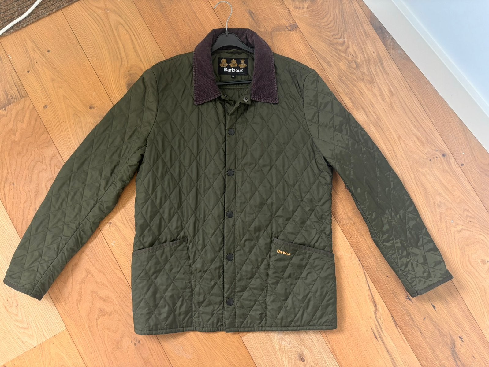 Barbour quilted herfstjas, Kleding | Heren, Ophalen of Verzenden, Zo goed als nieuw, Maat 48/50 (M), Groen