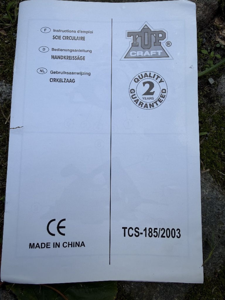 Cirkelzaag Topcraft TCS-183/2003, Gebruikt, Cirkelzaag, Ophalen of Verzenden, Top Craft