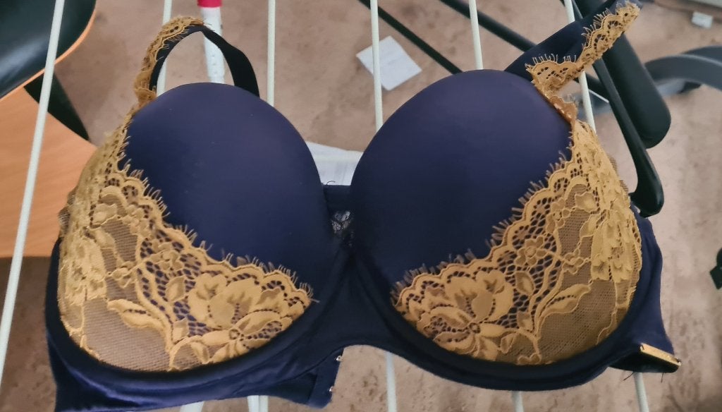 bh met kant van merk Sapph, maat90C, Sapph, Verzenden, Blauw, BH