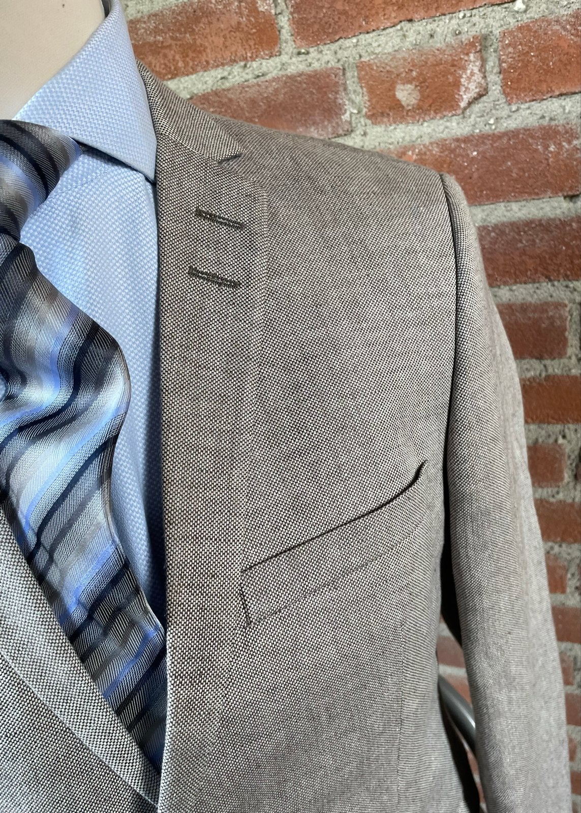 Tiger of Sweden linnen blazer/  jasje- Mt 50 (L), Ophalen of Verzenden, Zo goed als nieuw, Maat 52/54 (L), Grijs