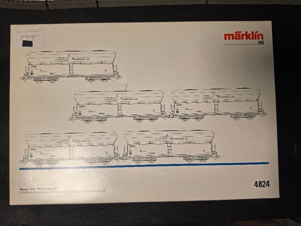 Marklin 4828 RAG Rührkohle AG (Lees), Wisselstroom, Wagon, Ophalen of Verzenden, Zo goed als nieuw