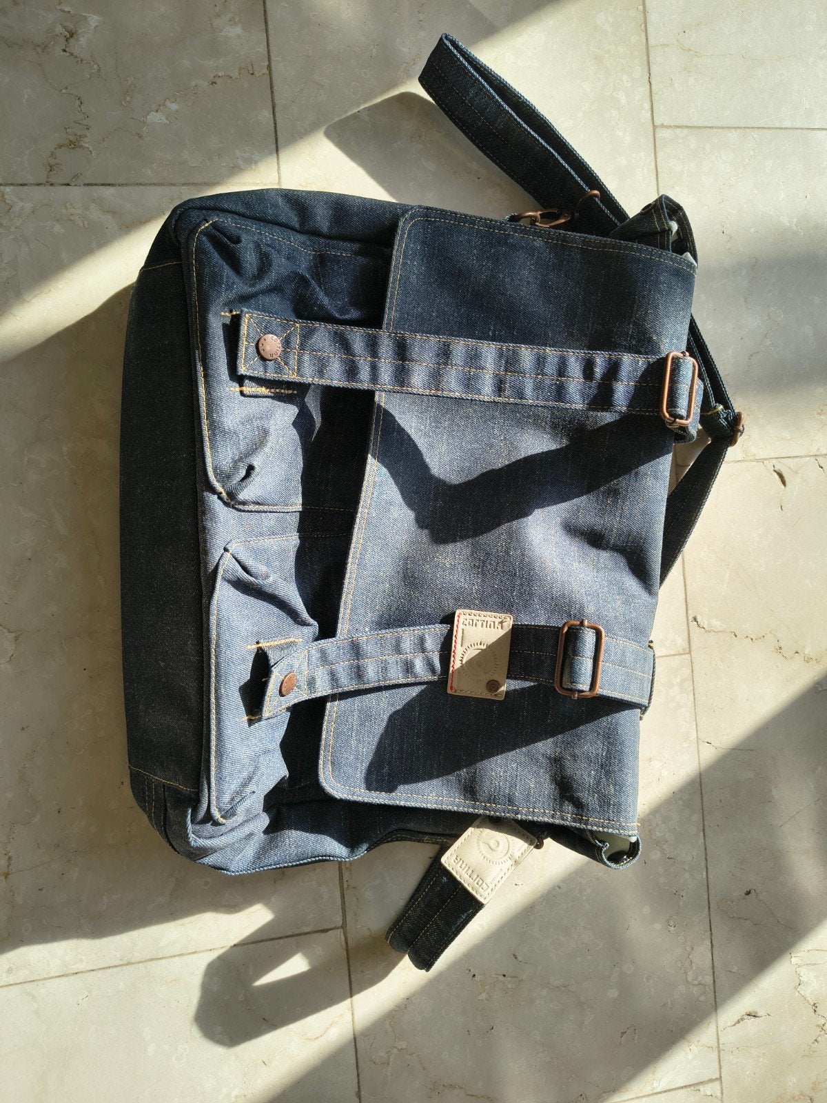 Cortina fietstas, tas denim, Ophalen, Zo goed als nieuw, Cortina