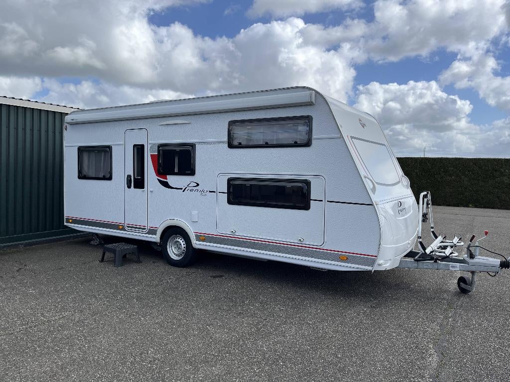 Bürstner Premio Plus 510 TK – 7p caravan | Airco | Stapelbed, Caravans en Kamperen, Caravans, Rondzit, Hefbed, Particulier, Bürstner