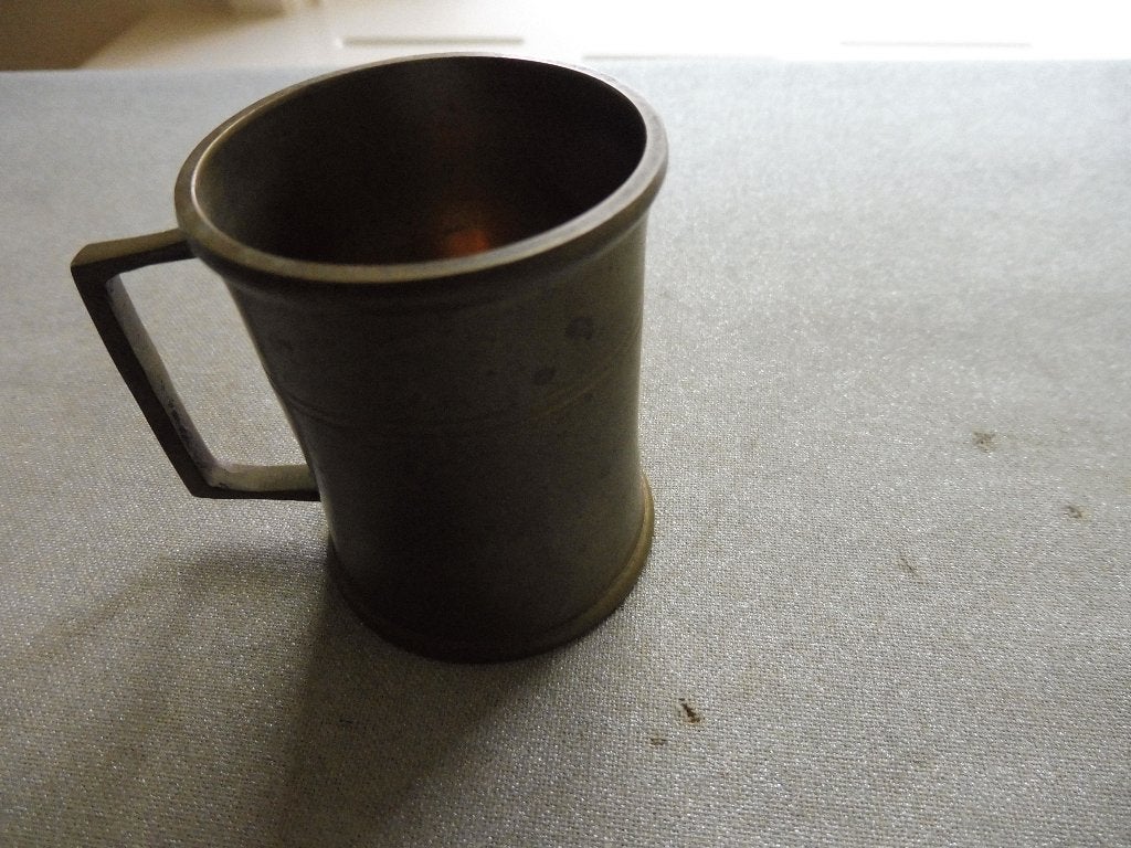 Messing koffieschep met twee maten, Ophalen of Verzenden