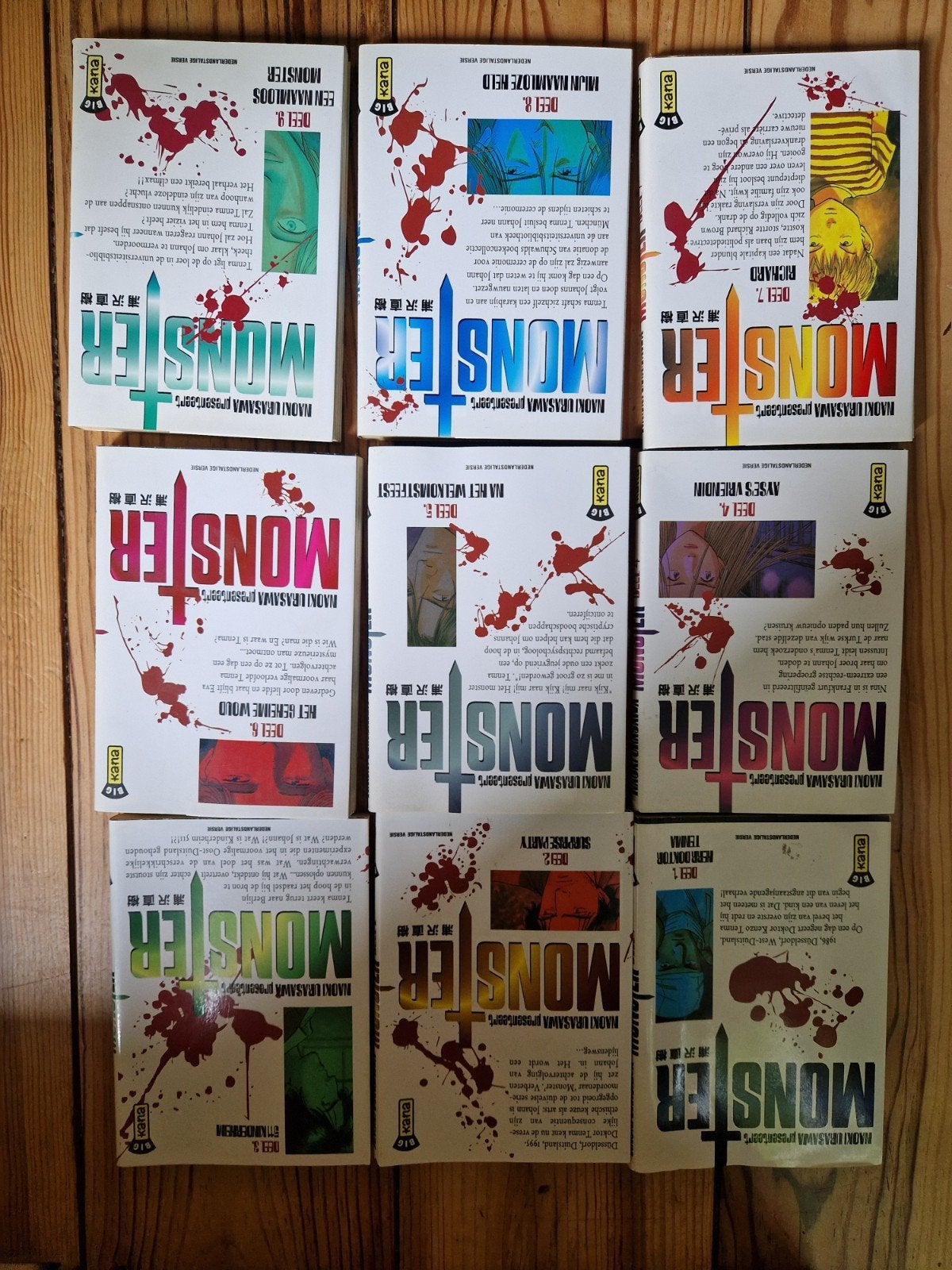 Manga serie Monster deel 1 t/m 9 - Naoki Urasawa, Boeken, Ophalen of Verzenden, Gelezen, Naoki Urasawa