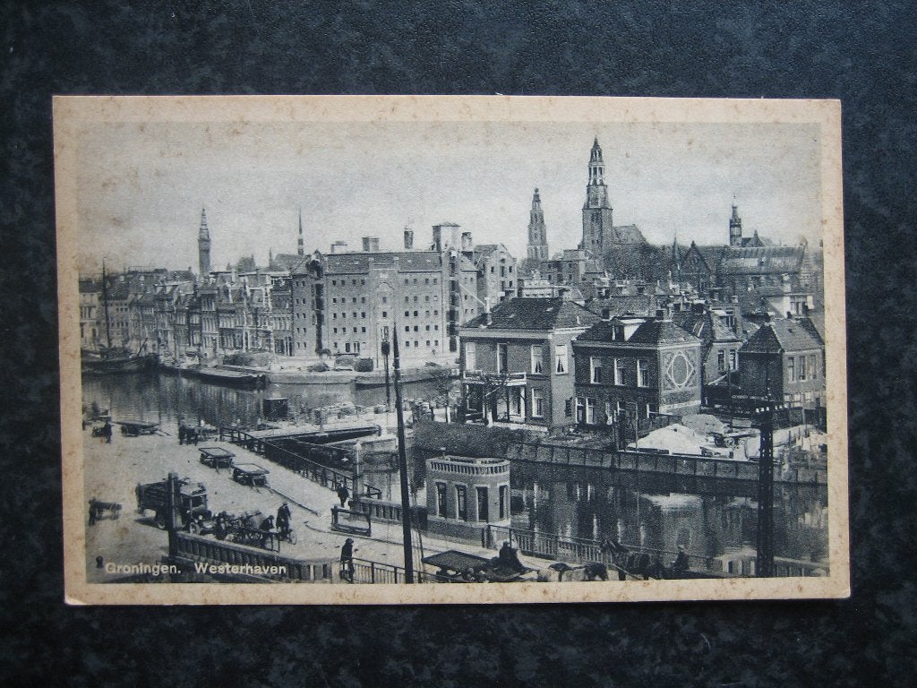 GRONINGEN Westerhaven B, Ophalen of Verzenden, 1940 tot 1960, Groningen